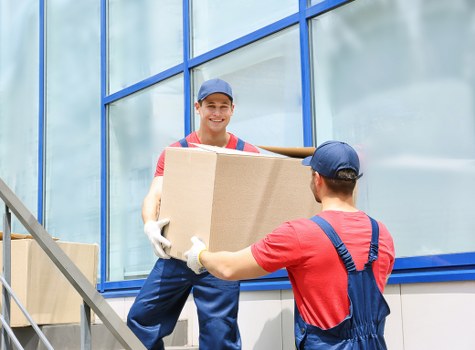 Man with van ready for moving in Putney